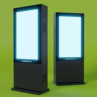 destination.kiosk 49-Zoll Dual OUTDOOR