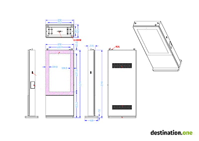 destination.kiosk 55-Zoll OUTDOOR