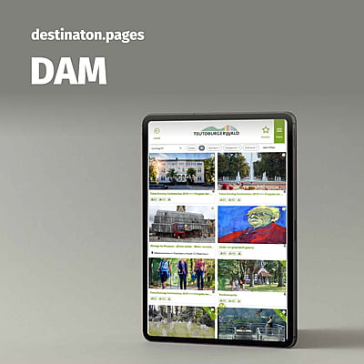 destination.pages Ausgabewidget DAM