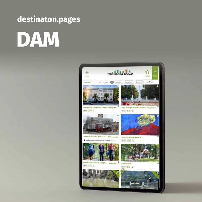destination.pages Ausgabewidget DAM destination.pages Ausgabewidget DAM