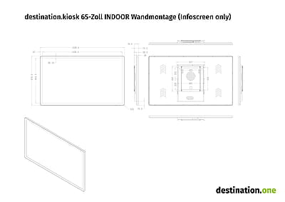 destination.kiosk 65-Zoll INDOOR Wandmontage (Infoscreen only) destination.kiosk 65-Zoll INDOOR Wandmontage (Infoscreen only)